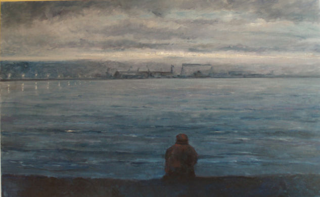 Reconversión naval Óleo Lienzo Paisaje