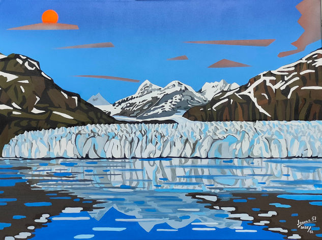 El último glaciar Acrílico Lienzo Paisaje