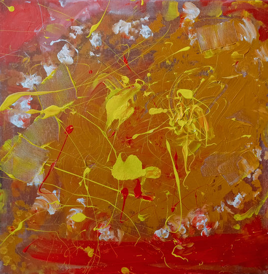 Pintura abstracta el Sol Acrylic Canvas Others