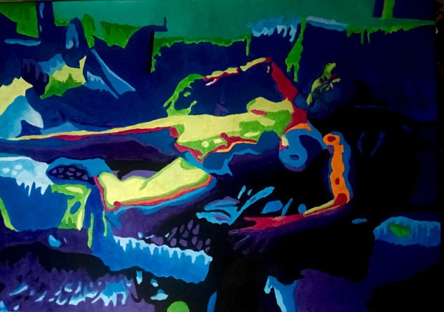 Descanso Acrylic Canvas Figure Painting