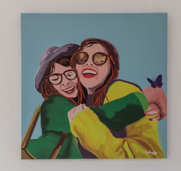 IT. IS LOVE III Acrylic Canvas Figure Painting