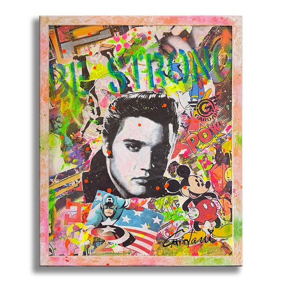 Elvis - Original Painting on Canvas Acrylic Canvas Portrait
