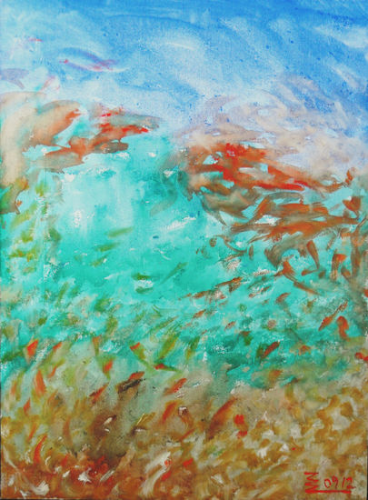 Reencuentro Óleo Lienzo Marina