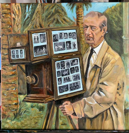 el minutero Oil Canvas Figure Painting