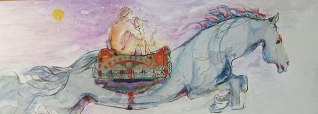 La alfombra voladora Watercolour Paper Animals