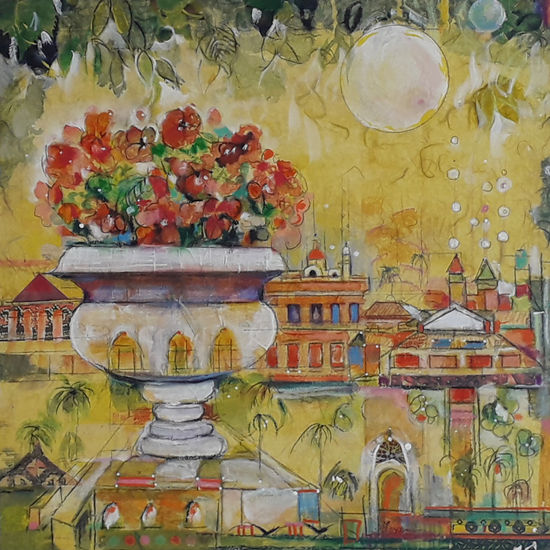 Mi vista favorita Media Mixta Lienzo Paisaje