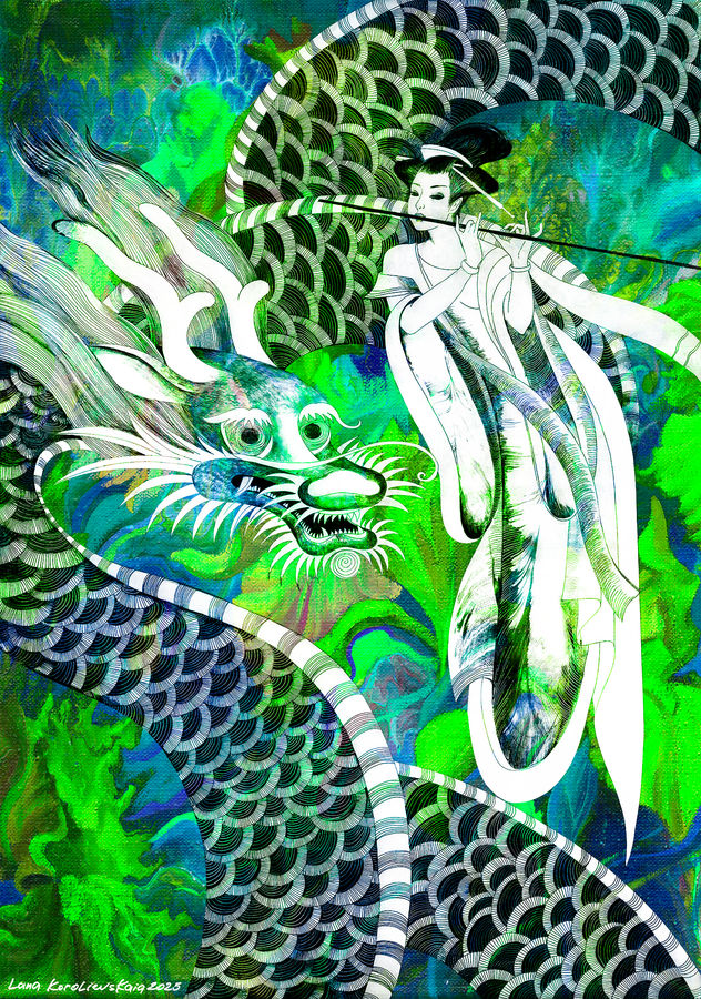 Flowering of life, neutralizing the power of chthonic beings