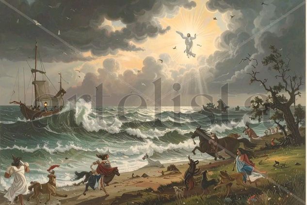 Ascenso Luminoso sobre el Mar 