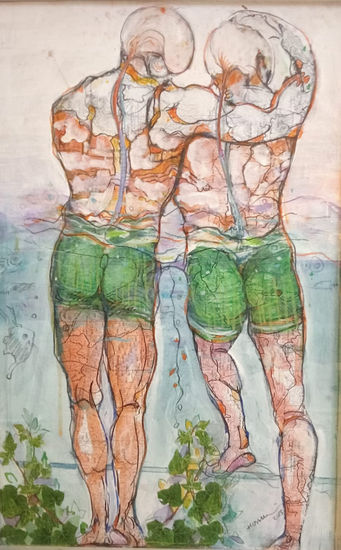 Hermanos Media Mixta Papel Figura