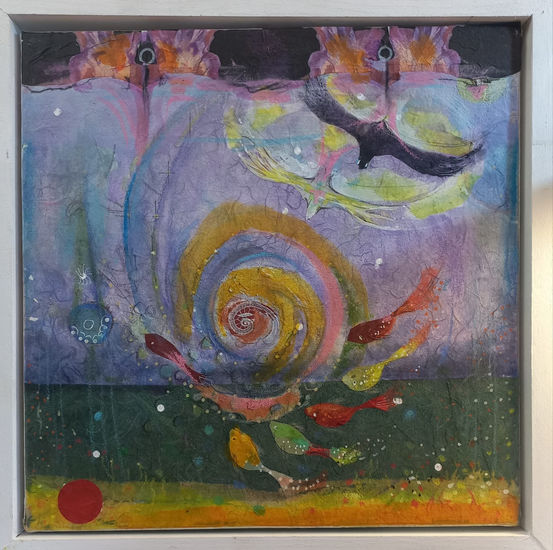 El remolino Media Mixta Lienzo Figura