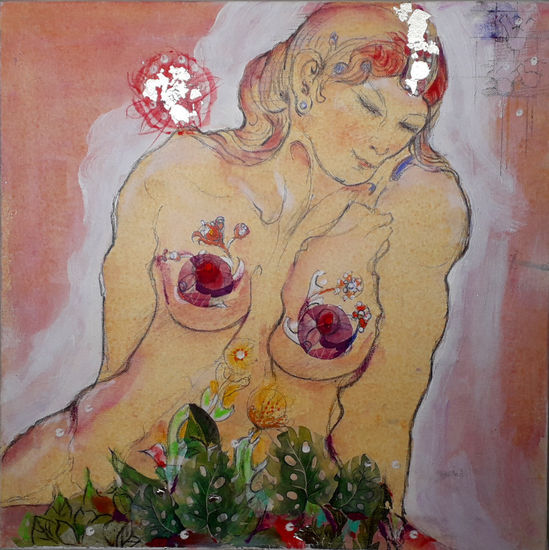 Venus 2 Media Mixta Lienzo Desnudos