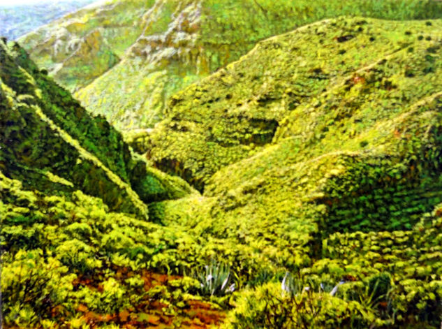 Barranco (Tirajana) Gran Canaria Oil Canvas Landscaping