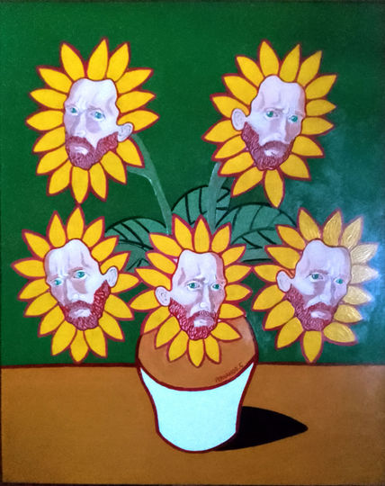 "sunflowers on a...