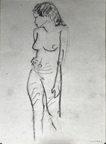 Dona nua 17 Carboncillo