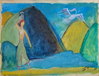 Muchacha en la fuente