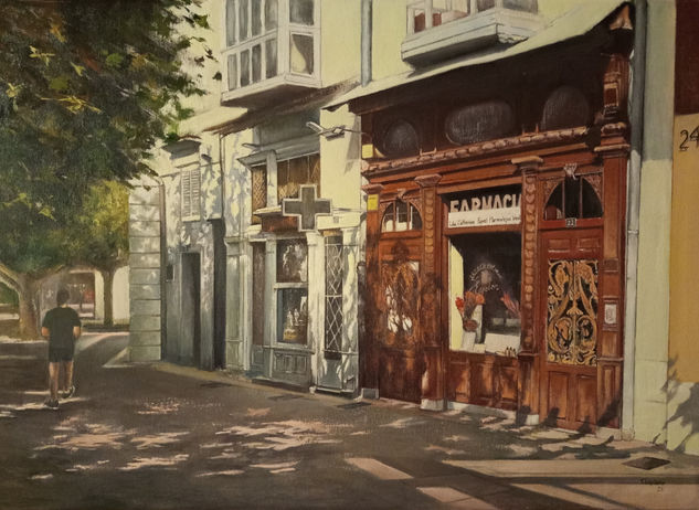 Farmacia del Espolón-Burgos Oil Canvas Landscaping