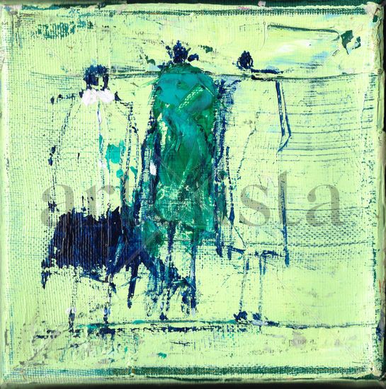 Barcelona Acrílico Tela Figura