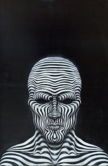 INTRUSO Óleo Tabla Figura