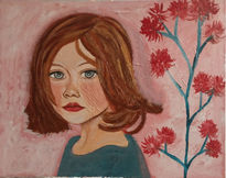 Niña castaña con...