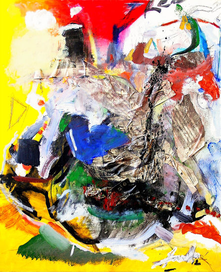 Amor a las 3. Mixed media Textile Others