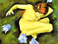 La mujer envuelta...