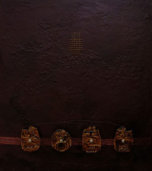 S/T Mixed media Panel Still Life Paintings