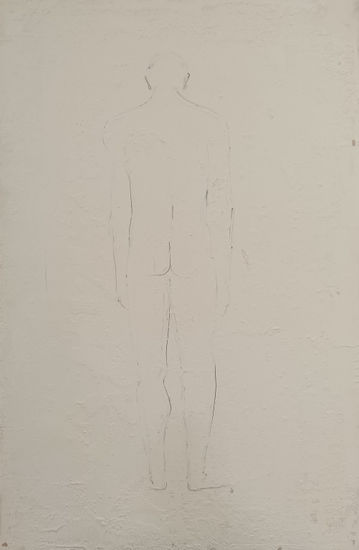 S/T Mixed media Panel Nude Paintings