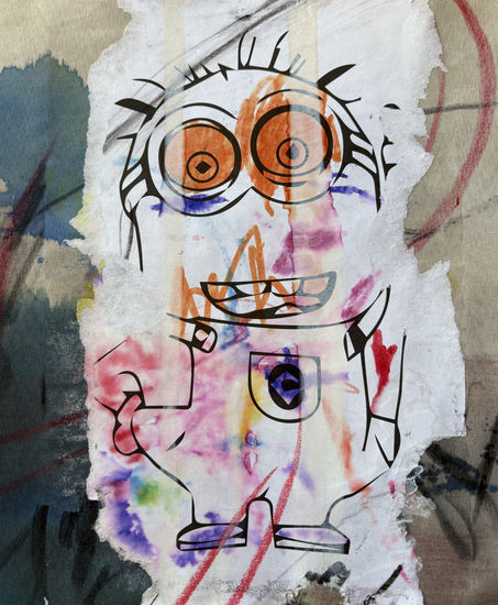 Untitled Mixed media Canvas Figure Painting