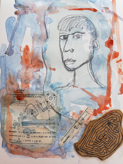 Las ecuaciones de Ivan Acuarela Papel Retrato