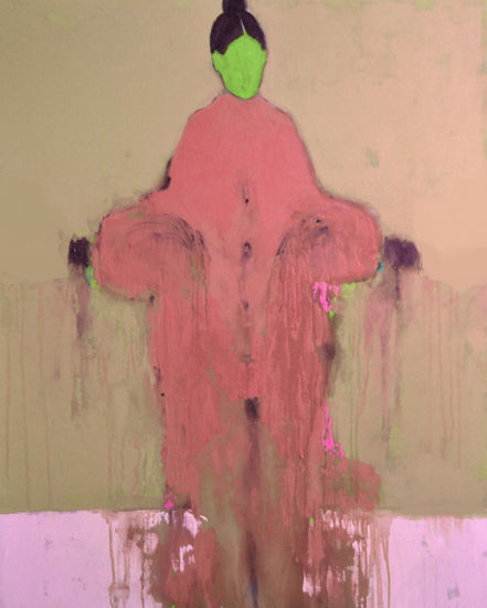 Alienation Mixed media Canvas Figure Painting