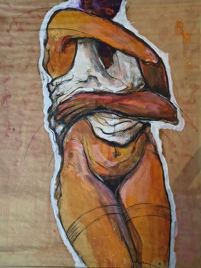 Mishiane Media Mixta Papel Figura