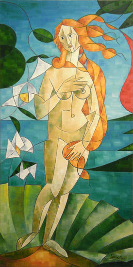 Nacimiento de Venus Oil Canvas Nude Paintings