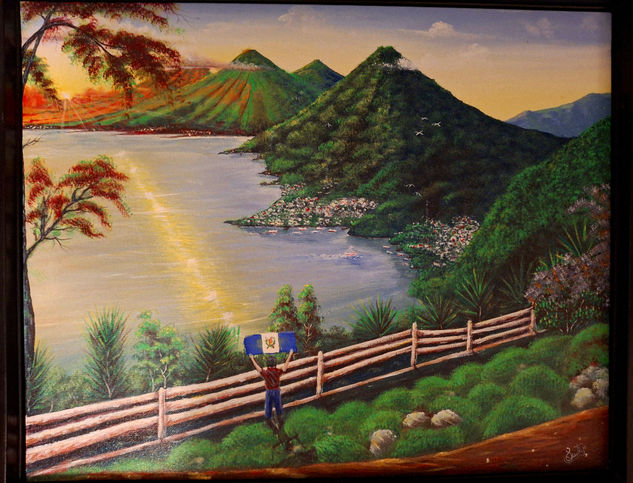 Lake atitlan guatemala Acrylic Canvas Landscaping