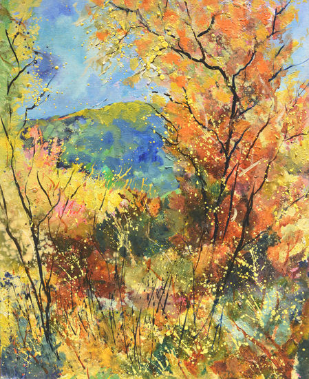 Rich autumn colors Oil Canvas Landscaping