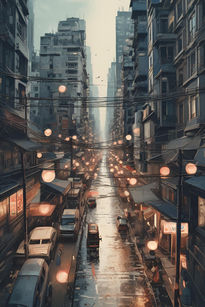 Luces suspendida en...