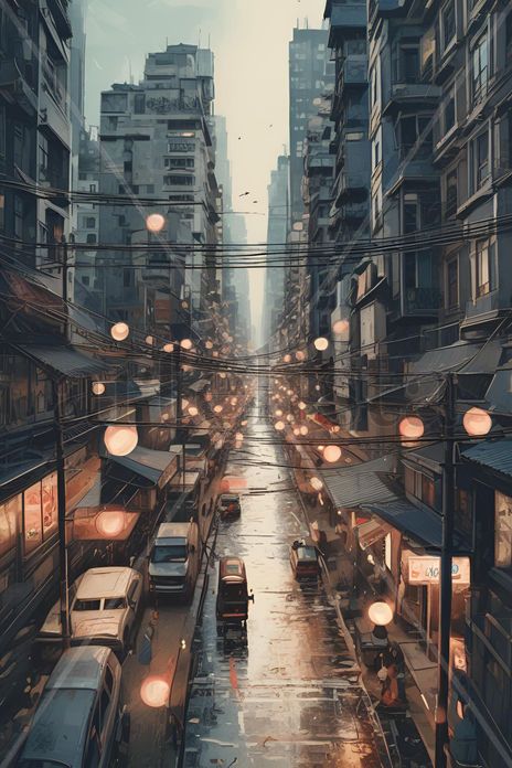 Luces suspendida en...