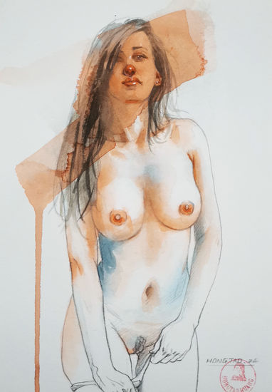 My Dream Watercolour Paper Nude Paintings