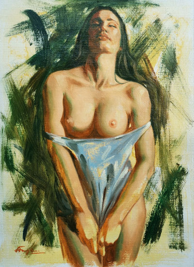 Female model 3 Óleo Lienzo Desnudos