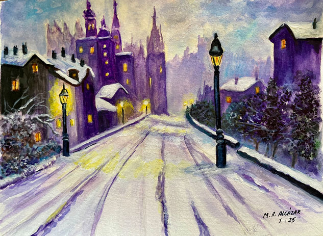NOCTURNO NEVADO Acrylic Paper Landscaping