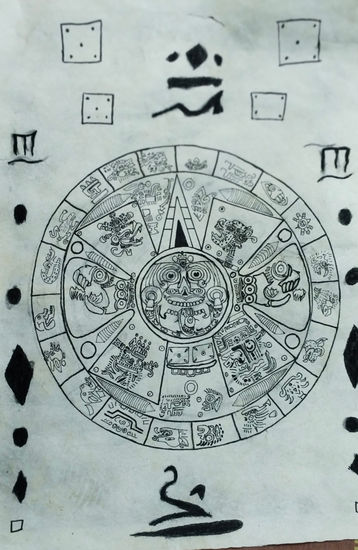 Calendario Azteca ❣️ Mixed Media