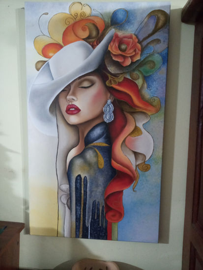 Mujer bella Oil Canvas Portrait