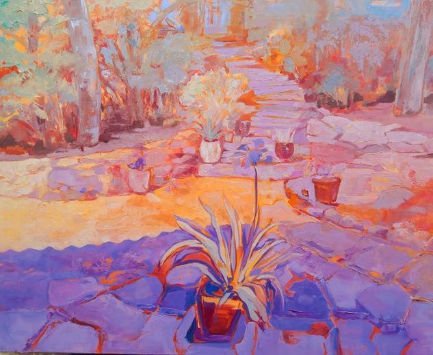 " El último verano " Óleo Lienzo Paisaje