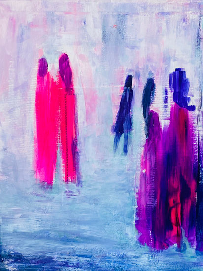 Cc0126 Acrylic Card Figure Painting