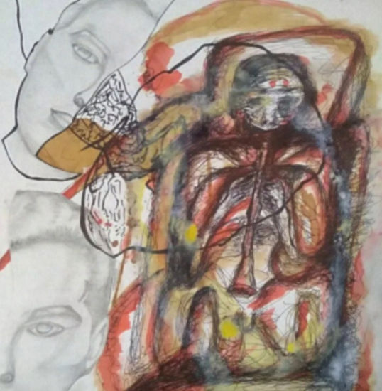 ¡The trompeter! Técnica Mixta