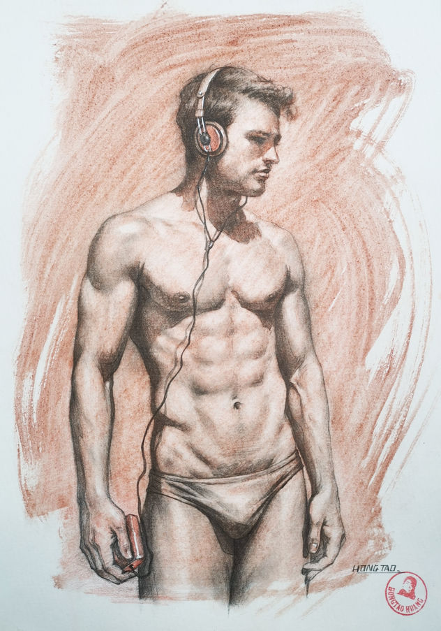 Man with headphones