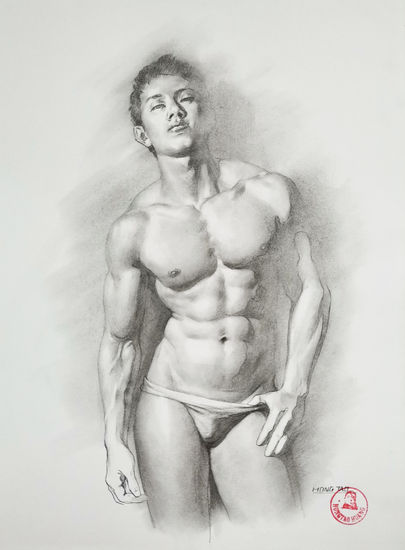 Asian male model Pencil