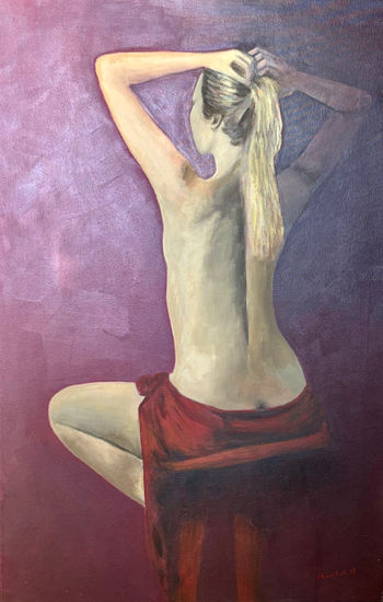 A solas Óleo Lienzo Figura