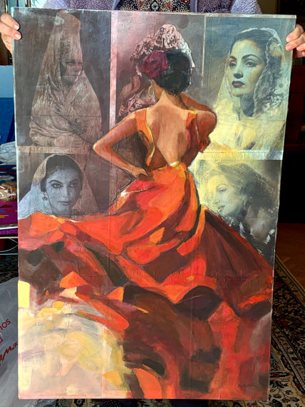 Flamenca en roja
