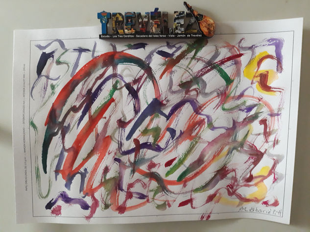 Abstract modern from Davinci Watercolour Paper Landscaping