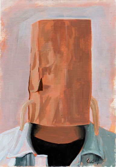 Hidden Humanity Oil Canvas Portrait